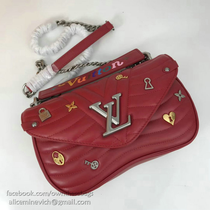 Louis Vuitton New Wave Chain Bag MM Red M52913