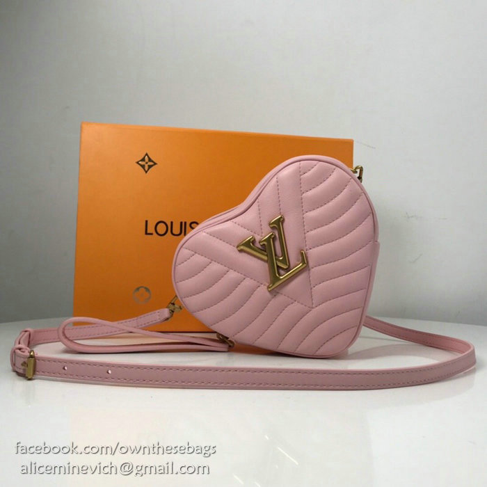 Louis Vuitton Smooth Calfskin Heart Bag New Wave Pink M52794