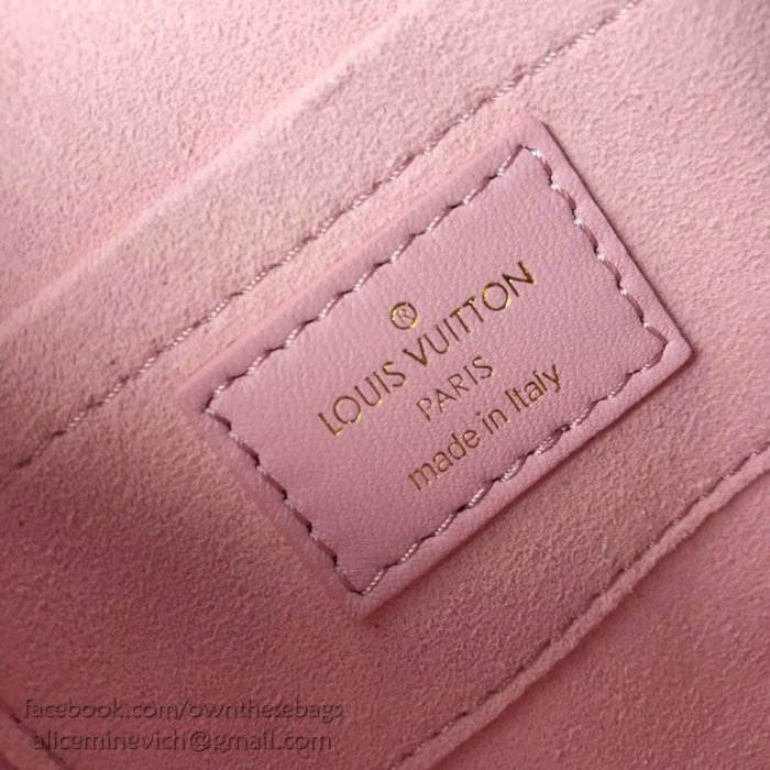 Louis Vuitton Smooth Calfskin Heart Bag New Wave Pink M52794