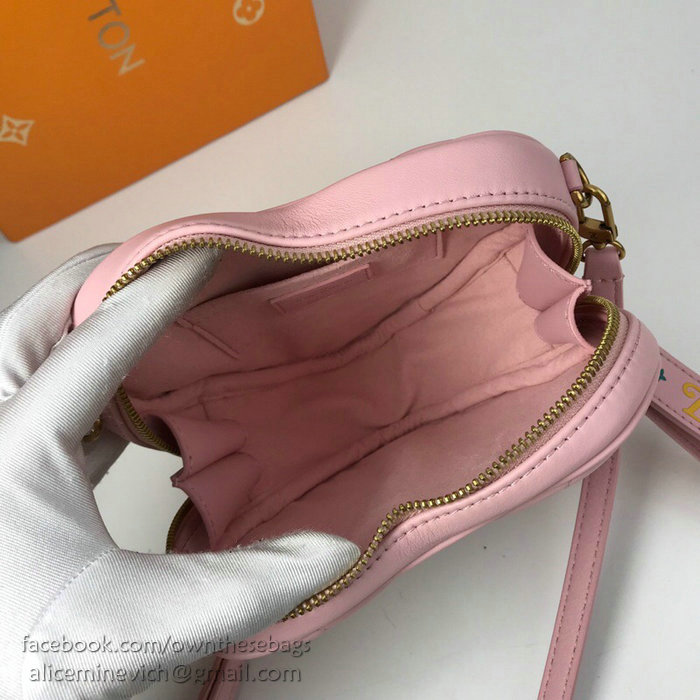 Louis Vuitton Smooth Calfskin Heart Bag New Wave Pink M52794