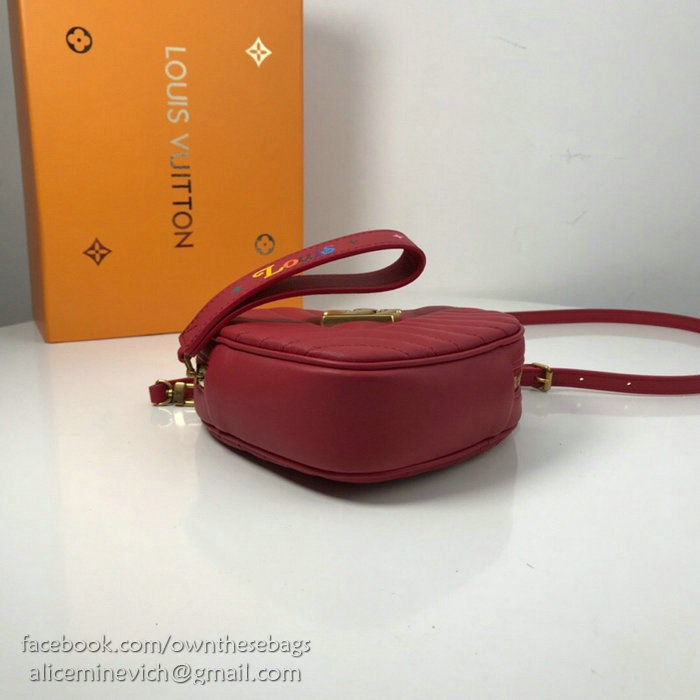 Louis Vuitton Smooth Calfskin Heart Bag New Wave Red M52794