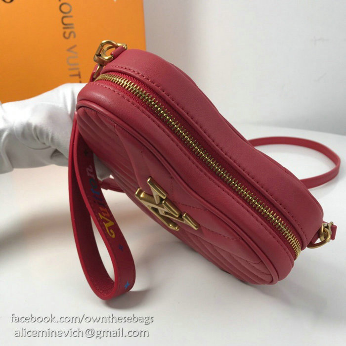 Louis Vuitton Smooth Calfskin Heart Bag New Wave Red M52794