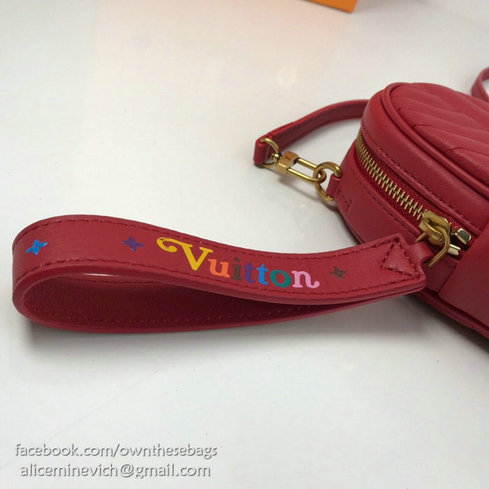 Louis Vuitton Smooth Calfskin Heart Bag New Wave Red M52794