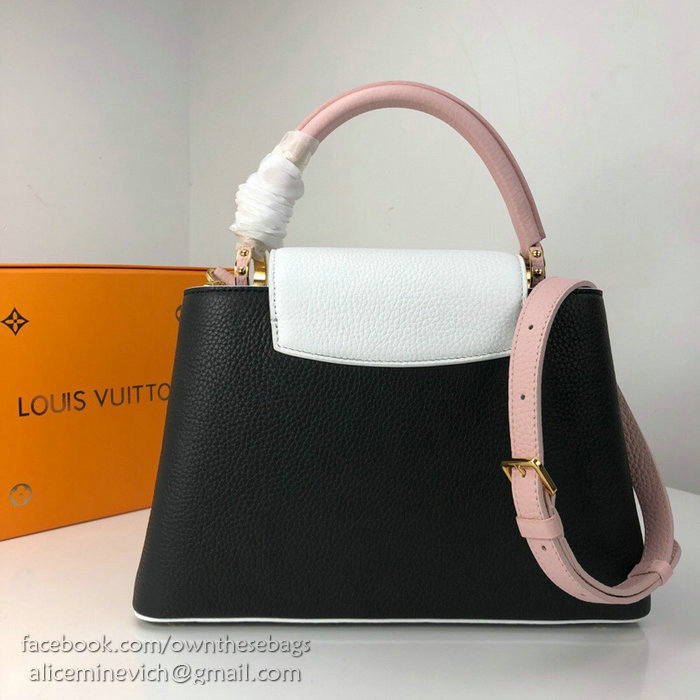 Louis Vuitton Taurillon Leather Capucines PM Noir M52988