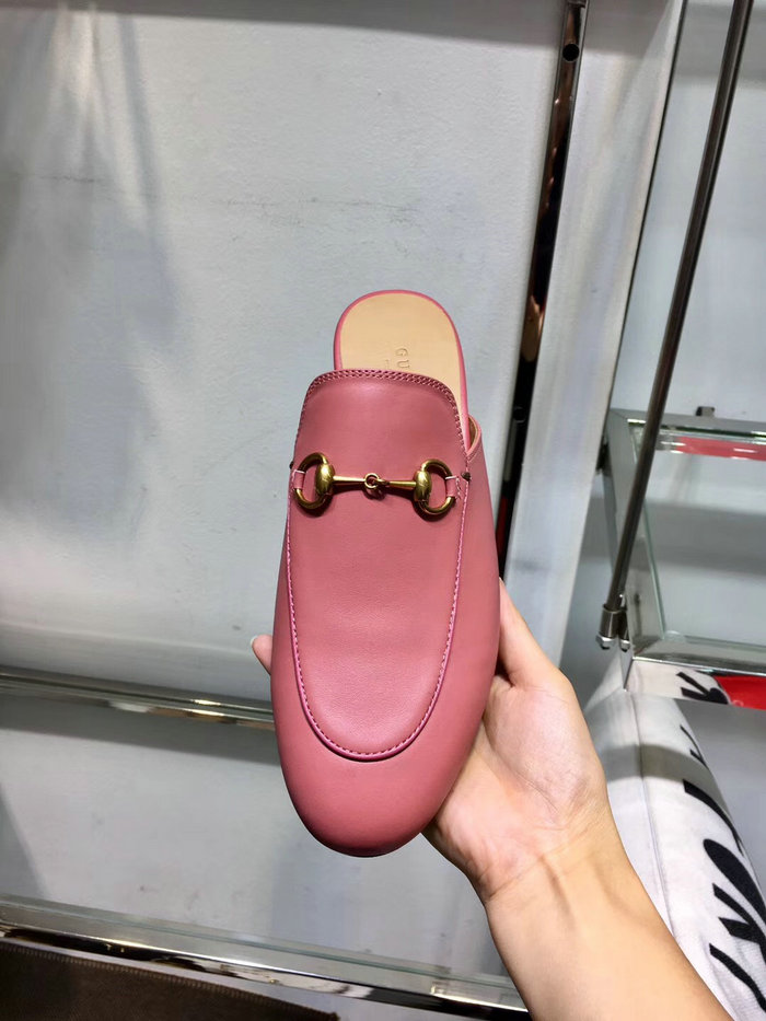 Gucci Princetown Leather Slipper Nude 401187