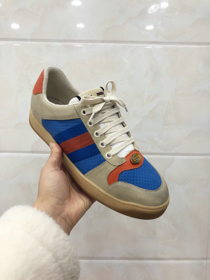 Gucci Screener leather sneaker Blue 570442