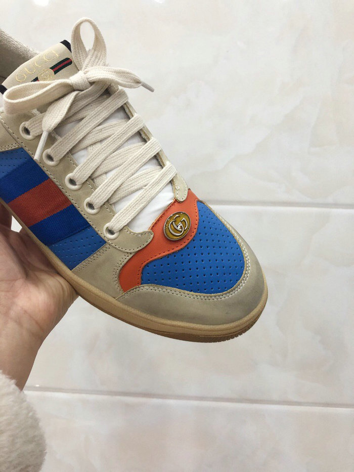 Gucci Screener leather sneaker Blue 570442