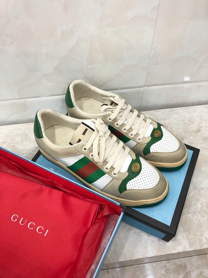 Gucci Screener leather sneaker Green 570442