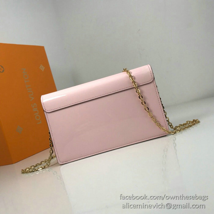 Louis Vuitton Cherrywood Chain Wallet Pink M63306