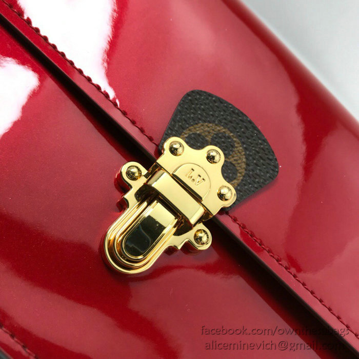 Louis Vuitton Cherrywood Chain Wallet Red M63306