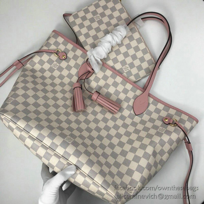 Louis Vuitton Damier Azur Canvas Neverfull MM N44363