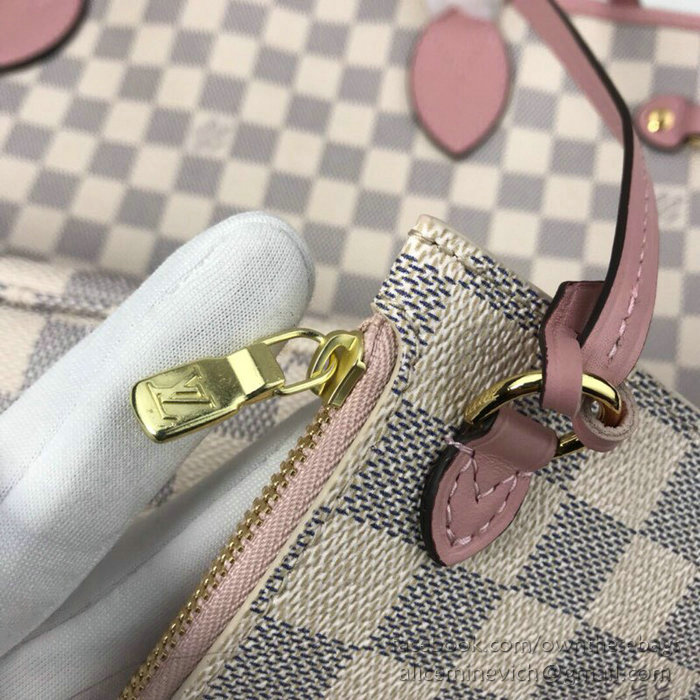 Louis Vuitton Damier Azur Canvas Neverfull MM N44363