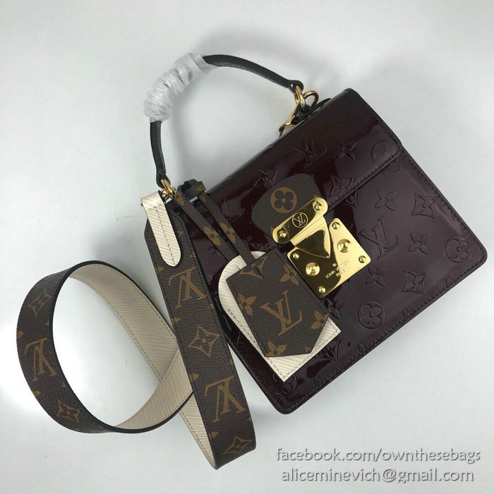 Louis Vuitton Monogram Vernis Spring Street Burgundy M90376