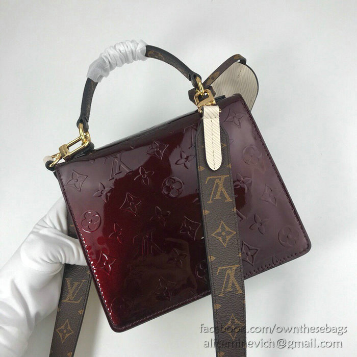 Louis Vuitton Monogram Vernis Spring Street Burgundy M90376