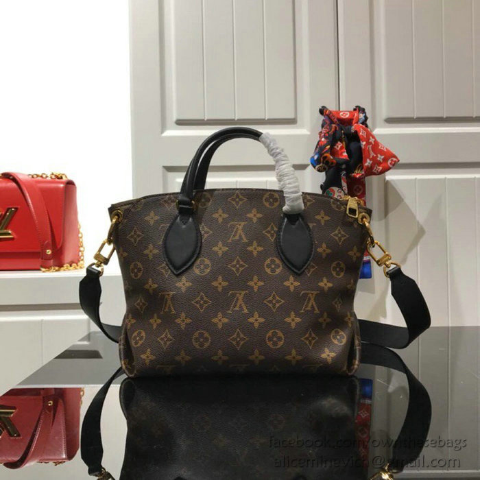 Louis Vuitton Monogram canvas Flower Zipped Tote BB Noir M44351