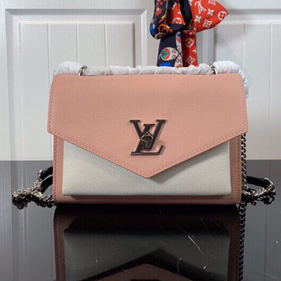 Louis Vuitton Soft Calfskin Mylockme BB Nude M51419