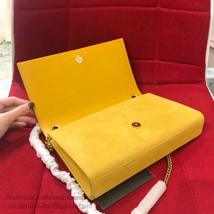 Saint Laurent Kate Tassel Chain Bag Yellow 501518