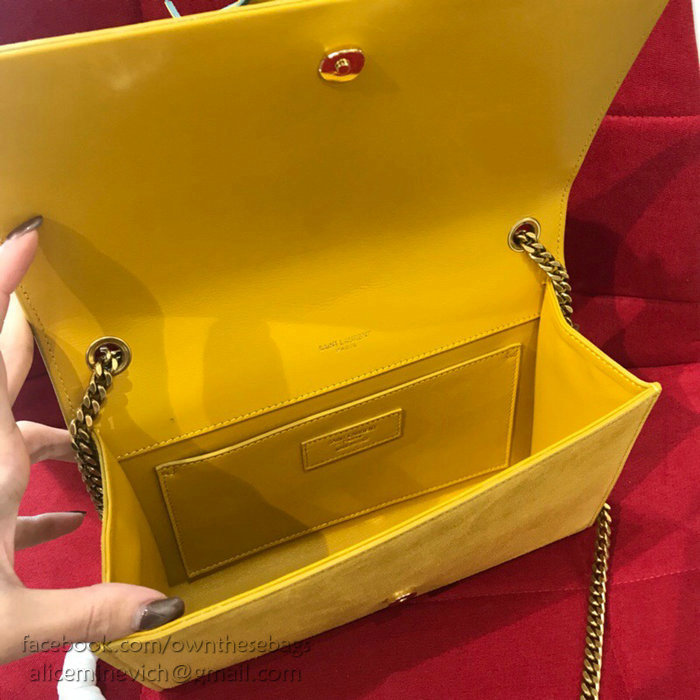 Saint Laurent Kate Tassel Chain Bag Yellow 501518