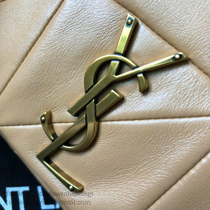 Saint Laurent Lambskin Jamie Chain Wallet Beige 517614