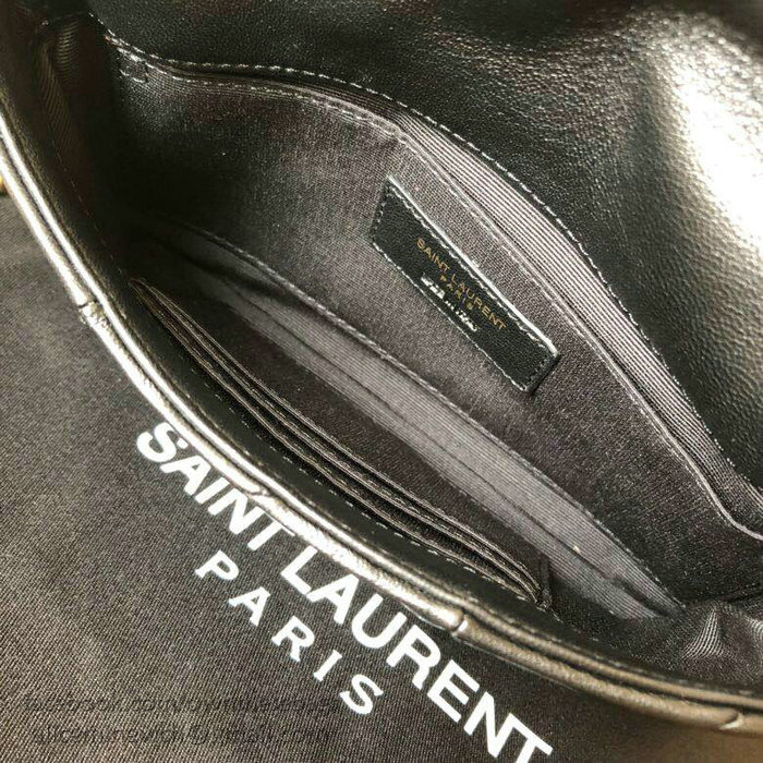 Saint Laurent Lambskin Jamie Chain Wallet Black 517614