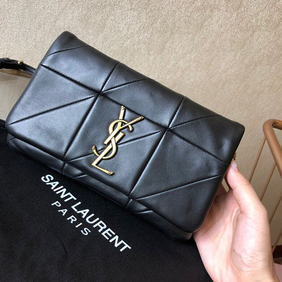 Saint Laurent Lambskin Jamie Chain Wallet Black 517614