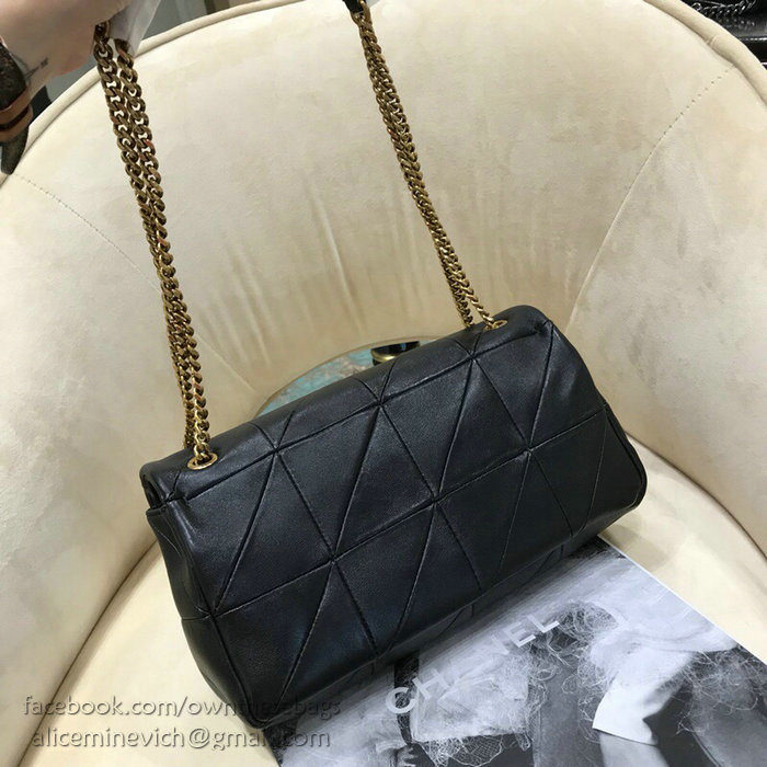 Saint Laurent Lambskin Jamie Medium Bag Black 515821