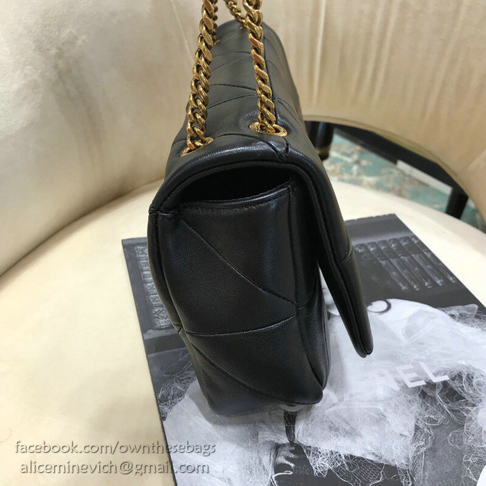 Saint Laurent Lambskin Jamie Medium Bag Black 515821