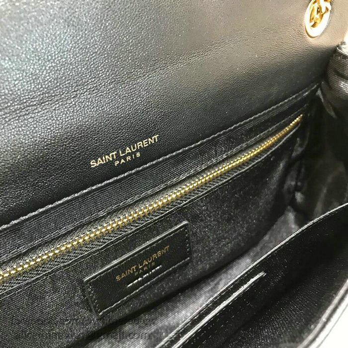 Saint Laurent Lambskin Jamie Medium Bag Black 515821