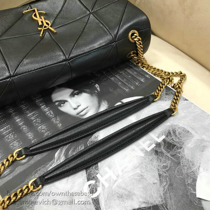 Saint Laurent Lambskin Jamie Medium Bag Black 515821