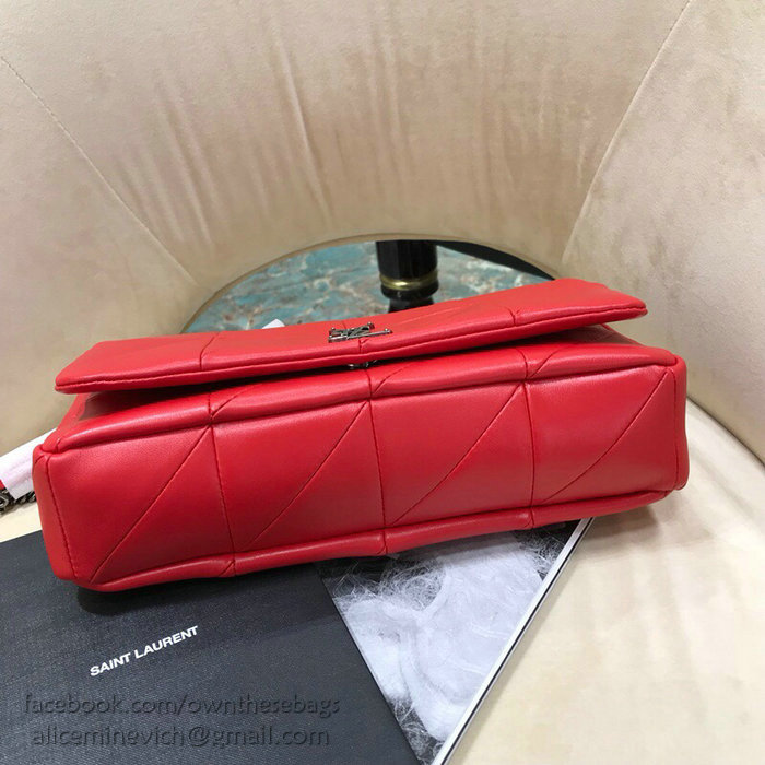 Saint Laurent Lambskin Jamie Medium Bag Red 515821