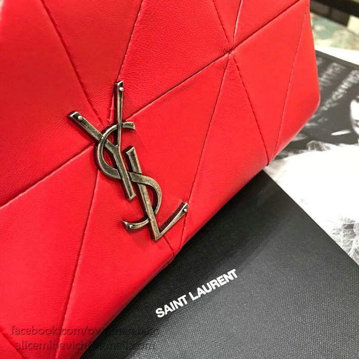 Saint Laurent Lambskin Jamie Medium Bag Red 515821