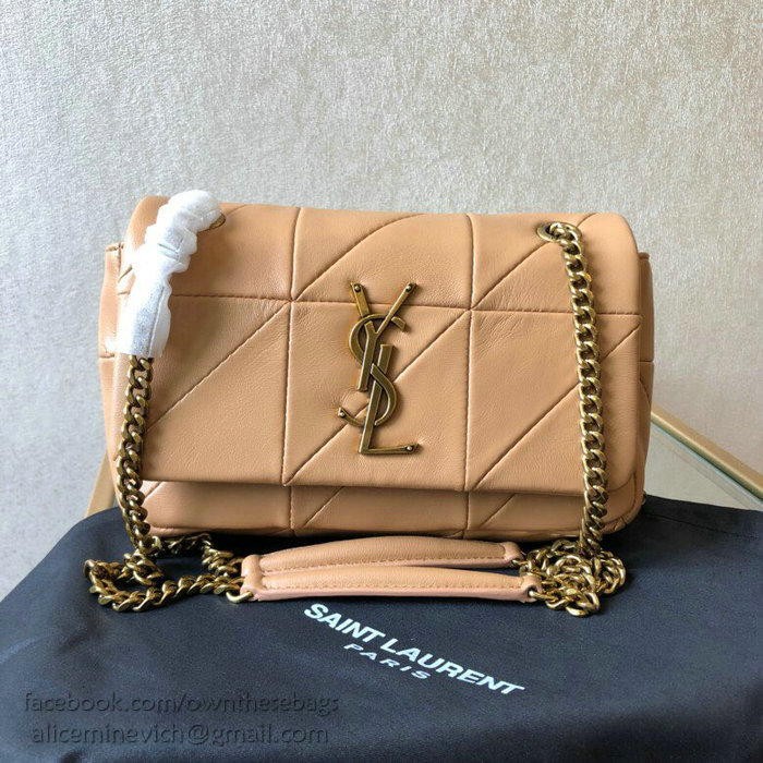 Saint Laurent Lambskin Jamie Small Bag Beige 515820