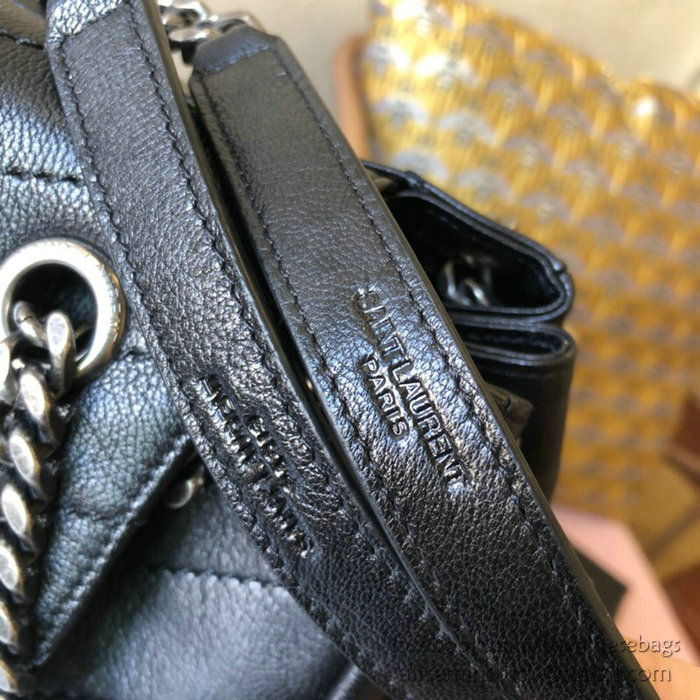 Saint Laurent Medium Nolita Bag in Vintage Leather Black 554265