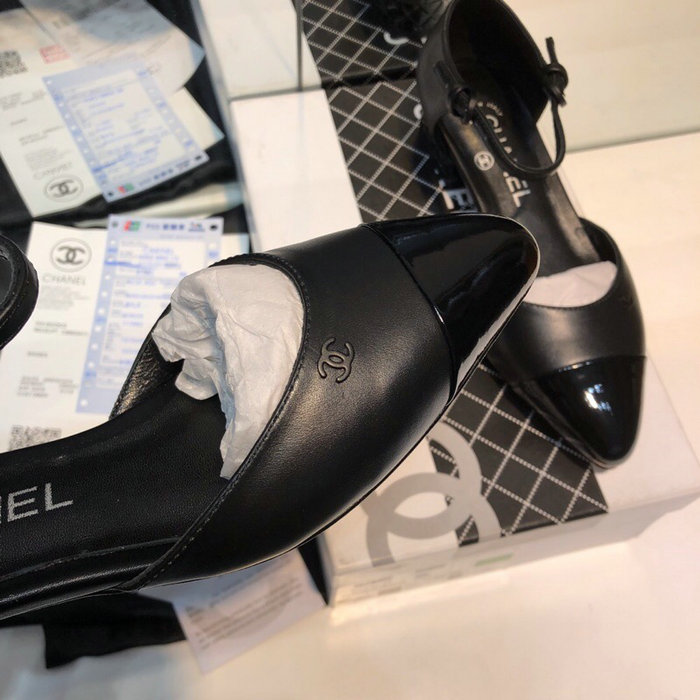 Chanel Lambskin Sandals Black C32604