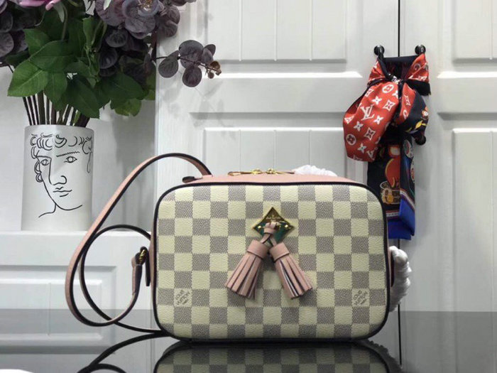 Louis Vuitton Damier Azur Canvas Saintonge Pink N40154