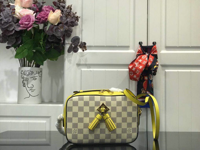 Louis Vuitton Damier Azur Canvas Saintonge Yellow N40154