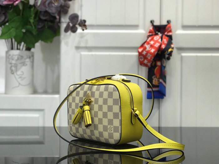 Louis Vuitton Damier Azur Canvas Saintonge Yellow N40154