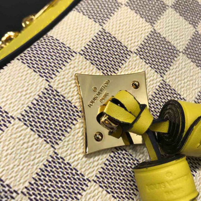 Louis Vuitton Damier Azur Canvas Saintonge Yellow N40154