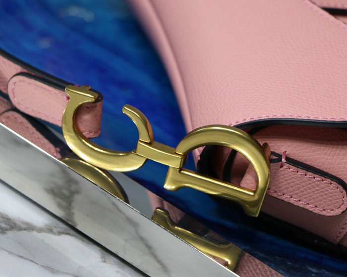 Dior Grained Calfskin Saddle Bag Pink M9001