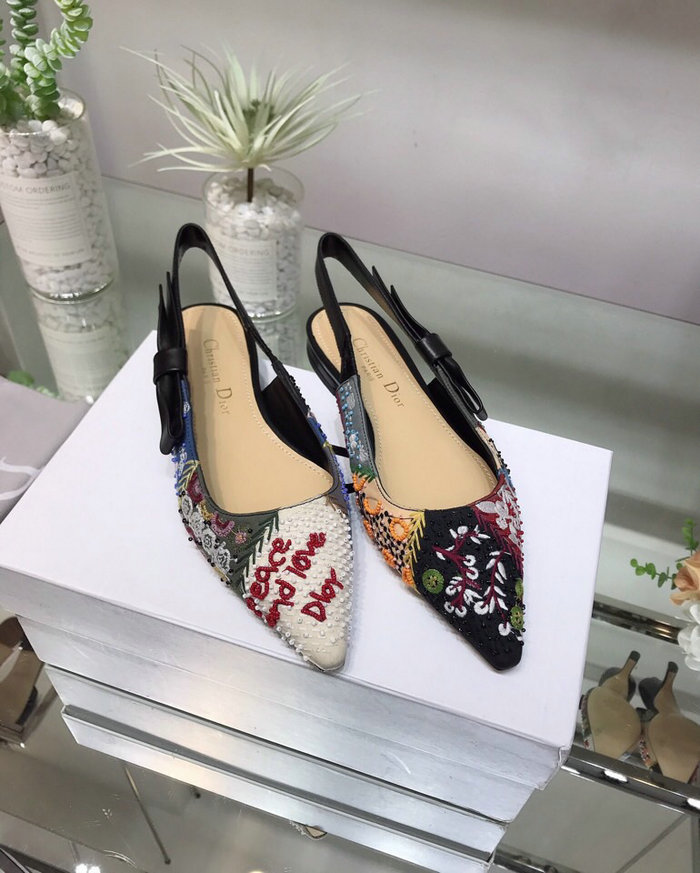 Dior J'Adior Slingback Flat D40302