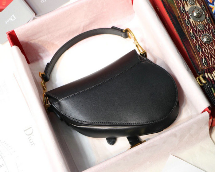 Dior Smooth Calfskin Saddle Bag Black M9001