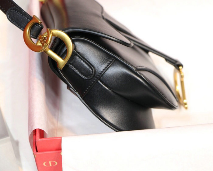 Dior Smooth Calfskin Saddle Bag Black M9001