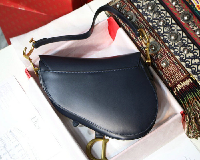 Dior Smooth Calfskin Saddle Bag Blue M9001