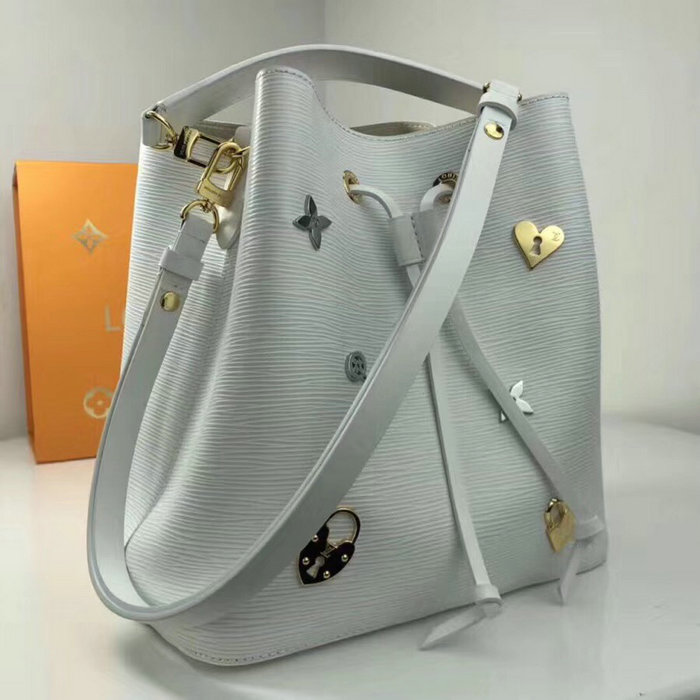 Louis Vuitton Epi Leather Neonoe White M53238