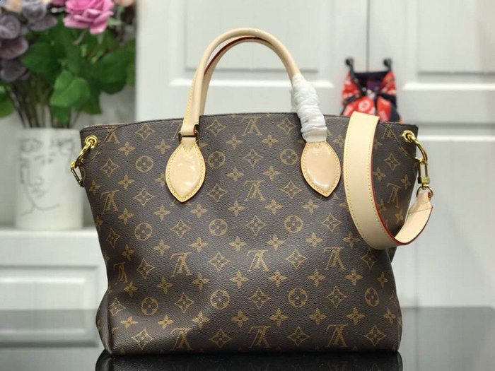 Louis Vuitton Flower Zipped Tote MM Beige M44360