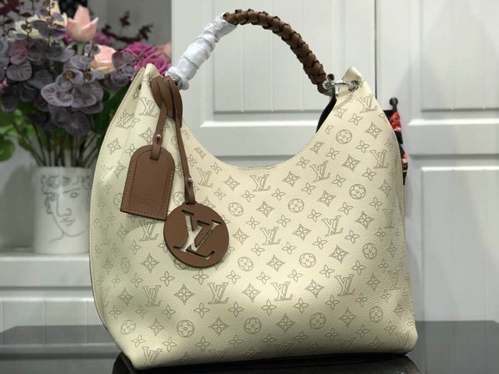 Louis Vuitton Mahina Leather Carmel Creme M53188