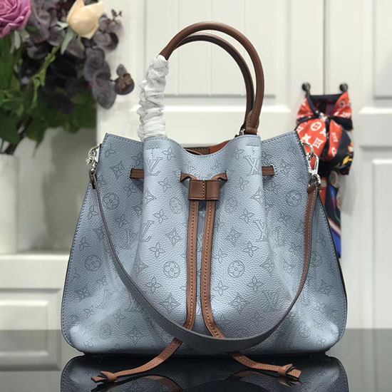 Louis Vuitton Mahina Leather Girolata Blue M54401