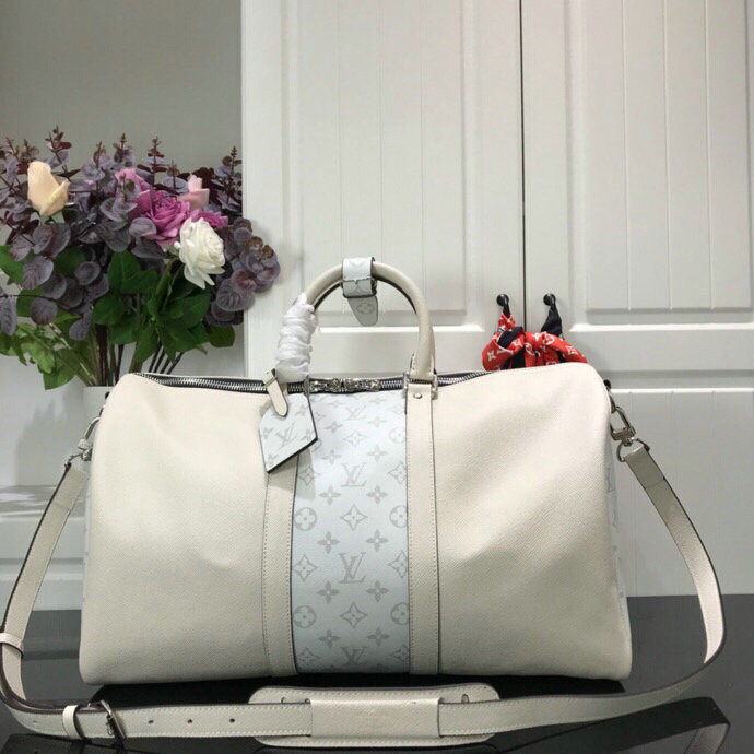 Louis Vuitton Keepall 45 White M30235