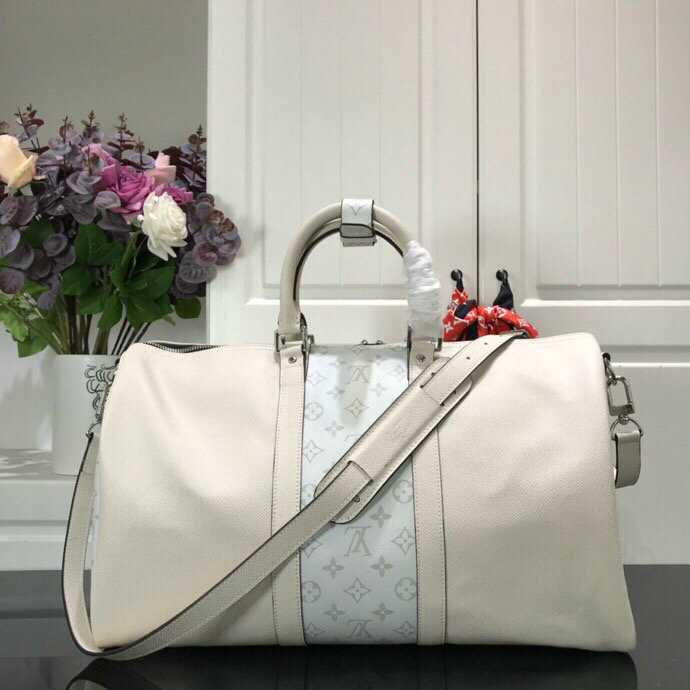 Louis Vuitton Keepall 45 White M30235