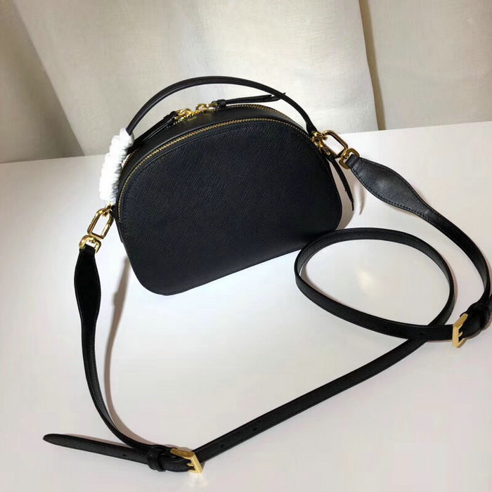 Prada Odette Saffiano Leather Bag Black 1BH123